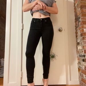 Madewell 9” High Rise skinny jeans black